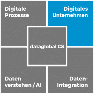 Digitales Unternehmen und modernes Arbeiten mit der Software dataglobal CS